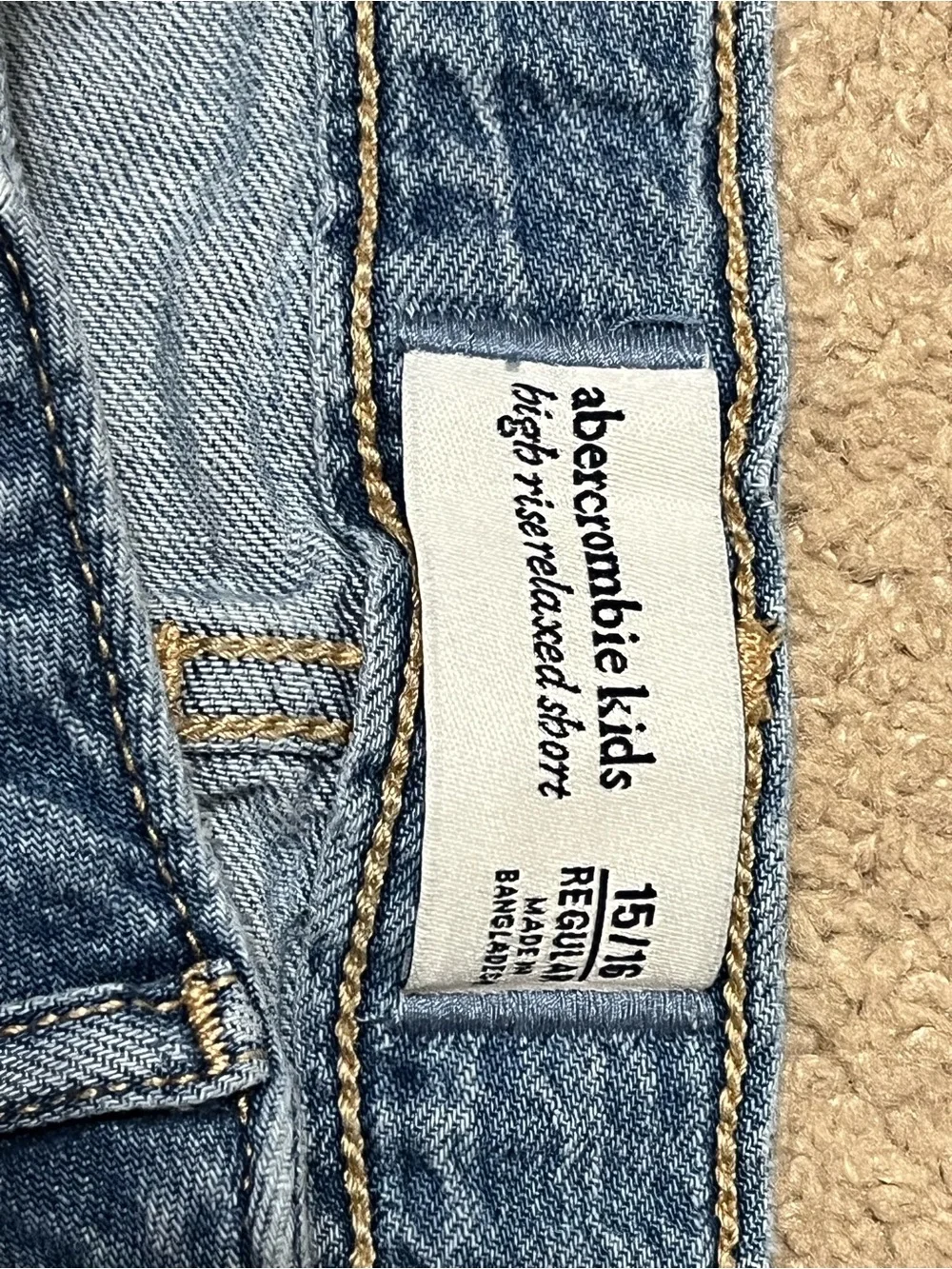 Girls Abercrombie Kids Bear Jean Shorts